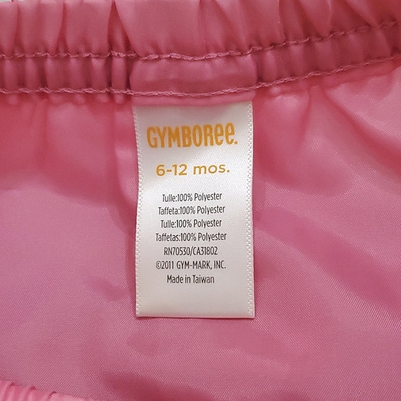 Gymboree Pink Tulle Skirt with Diaper Cover Baby Girl Size 6-12 Months - Picture 6 of 7